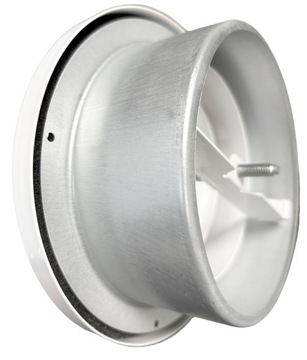 AVE 160 WHITE Диффузор вытяжного воздуха плоский диффузор вытяжного воздуха с рамкой