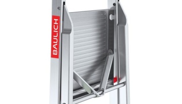 3-ступенчатая алюминиевая бытовая лестница с полкой BAULICH, продукт POLISH