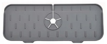 СИЛИКОНОВЫЙ КОВрик, СЛИВНОЙ ПОДДОН ДЛЯ РАКОВИНЫ СЕРЫЙ