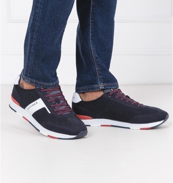 TOMMY HILFIGER adidasy Knitted Material Mix Runner SNEAKERSY