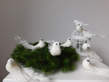 ДЕКОРАТИВНЫЕ ПТИЦЫ НА ЕЛКУ, 12 штук красивых украшений!