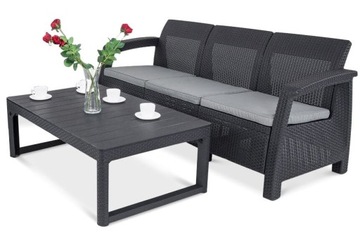 Zestaw balkonowy CORFU LOVE SEAT MAX/LYON Graphite