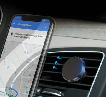МАГНИТНЫЙ ДЕРЖАТЕЛЬ ТЕЛЕФОНА НА РЕШЕТКЕ АВТОМОБИЛЯ