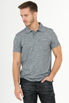 GUESS - Szara męska koszulka polo r S