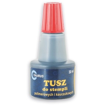 TUSZ STEMPLI CZERWONY 30 ML KAUCZUKOWY POLIMEROWY