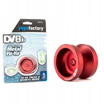Yoyo body aluminiowe YoYoFactory DV888 czerwone - perfekcyjne