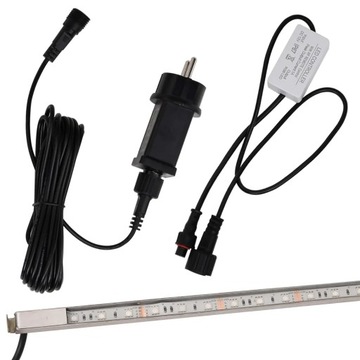 Излив-водопад со светодиодной подсветкой RGB, нержавеющая сталь, 90 см