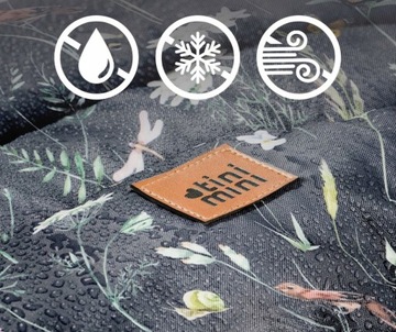 TiniMini СПАЛЬНИК на меху ДЛЯ КОЛЯСКИ, санная сумка