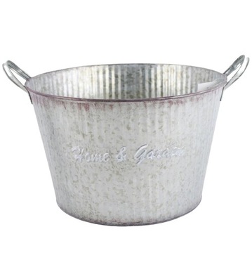 WIADERKO OSŁONKA DONICZKA METALOWA BALKONOWA DUŻA