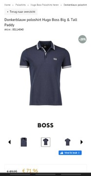 polo boss hugo boss oryginał xxxxxl 5xl