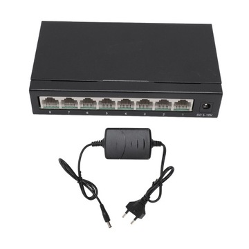 8-portowy przełącznik Fast Ethernet 10 100 Mb/s Pulpit rozdzielacz 00
