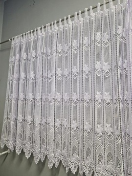 Гипюровая штора за метр, высота: 120 см.