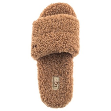 Buty Klapki Wełniane Damskie UGG Australia W Cozetta Curly Brązowe