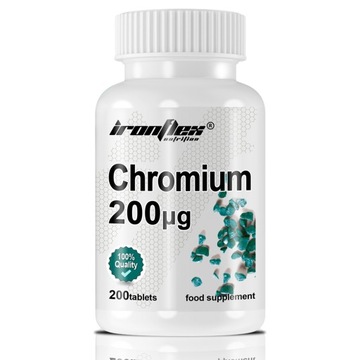 IRONFLEX CHROM 200mcg PIKOLINIAN 200 tab CHROMIUM NA ODCHUDZANIE METABOLIZM