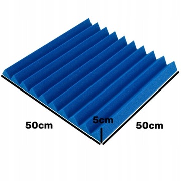 Коврик декоративный звукоизоляционный Клин Синий 5см панели потолочные кессоны