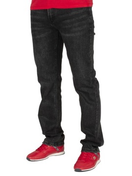 Spodnie męskie jeans W:39 104 CM L:32 czarne