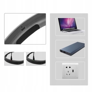 Светодиодный фонарь для чтения на шее, перезаряжаемый USB C