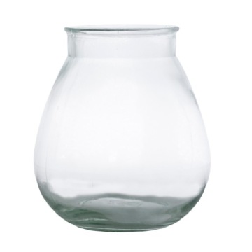 WAZON BUNKE przezroczysty szklany śr. 15cm