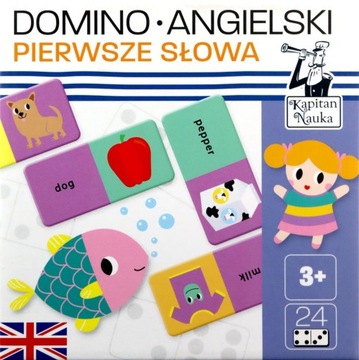 DOMINO ANGIELSKI PIERWSZE SŁOWA KAPITAN NAUKA (GRA