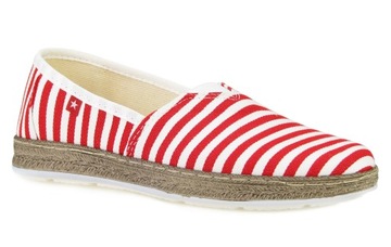 Espadryle damskie Big Star czerwone FF276028 37