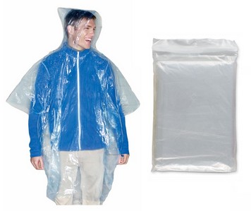 Poncho przeciwdeszczowe Mid Ocean przezroczyste
