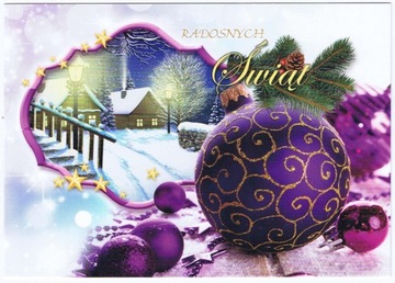 POCZTÓWKA KARTKA Boże Narodzenie ŚWIĘTA 1 SZTUKA