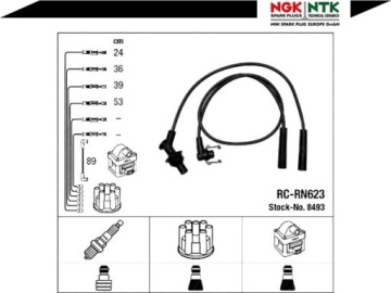 ПРОВОДА ЗАЖИГАНИЯ NGK RC-RN623 RENAULT LAGUNA