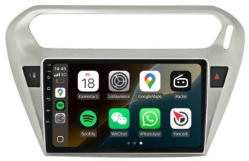 Citroen C-elysee Peugeot 301 Radio Navigace Android Carplay Mapy Aplikace