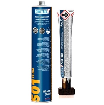 DINITROL KLEJ DO SZYB 501 FC-HM + PRIMER 538