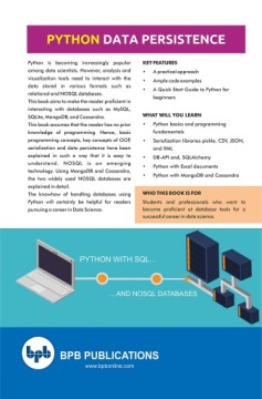 Латкар, Малхар Сохранение данных Python: с базами данных SQL и NOSQL