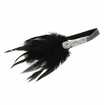 Kobiety Feather Rhinestone Perły Koraliki Stroiki