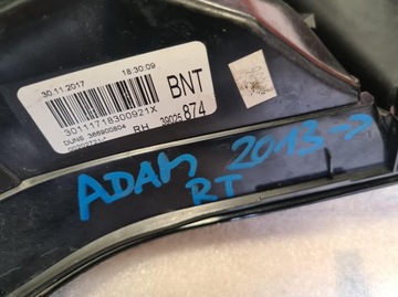 OPEL ADAM 2013-2019 ROK SVĚTLO ZADNÍ PRAVÁ 39025874