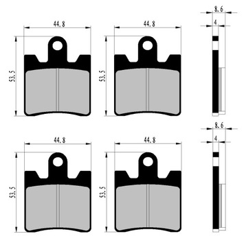 ПЕРЕДНИЕ ТОРМОЗНЫЕ КОЛОДКИ YAMAHA FJR 1300 A AE AS 06-