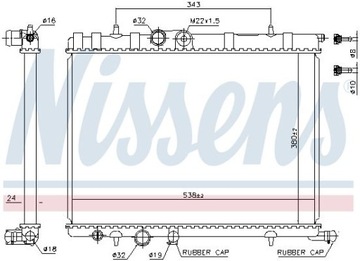 CHLADIČ VODY 63502A NISSENS CITROEN