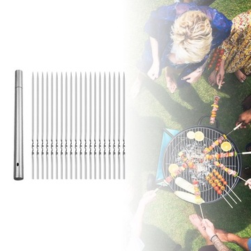 Grillowanie Szaszłyki Patyczki Kebab 35 cm BBQ 20 Sztuk