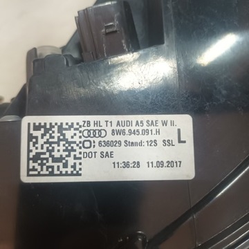 Audi S5 A5 18- Светодиодный фонарь задний левый 8W6945091H США