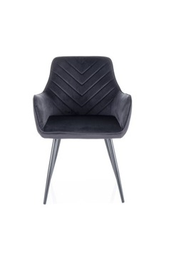 KRZESŁO FIG VELVET CZARNY STELAŻ/ CZARNY BLUVEL 19