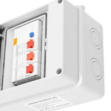 2-сторонний приемный блок для караванов, 40 А, 30 мА, УЗО 2MCB, 6a16A