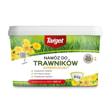TARGET Nawóz do traw zagęszcza wypiera chwasty 8kg