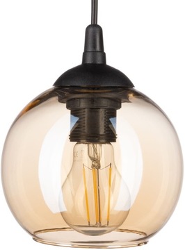 Lampa wisząca mała kulka Venus Bursztynowa Amber