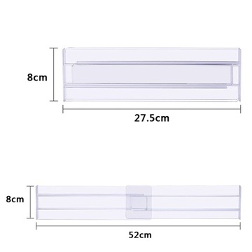 ПЕРЕГОРОДКИ ЯЩИКА ПРОЗРАЧНЫЕ 27,5-52 СМ x8