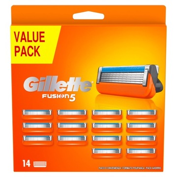 Gillette Fusion5 Ostrza wymienne do maszynki do golenia dla mężczyzn 14 szt