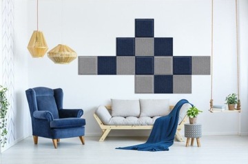 Войлочные настенные панели 30х30см квадратные промо-полоски