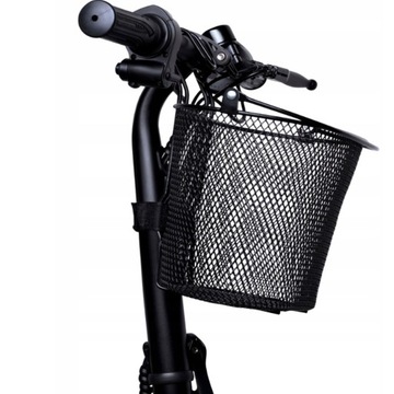 КОРЗИНА ДЛЯ ВЕЛОСИПЕДОВ ПЕРЕДНЯЯ ПОДВЕСНАЯ ЧЕРНАЯ МЕТАЛЛ 30СМ