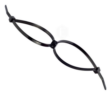 opaski zaciskowe podwójne 300x4.8mm do rur węży