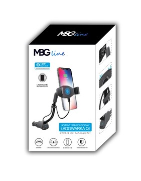 АВТОМОБИЛЬНЫЙ ДЕРЖАТЕЛЬ С USB-ИНДУКТИВНЫМ ЗАРЯДНЫМ УСТРОЙСТВОМ USB МОЩНОСТЬЮ 15 ВТ