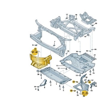 SPOJLER NADKOLA AUDI A7 2011-2014 4G8853888C Prawy