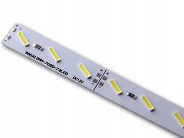 Taśma LED 7020 SMD 72LED IP20 LongLife zimna 0.5m