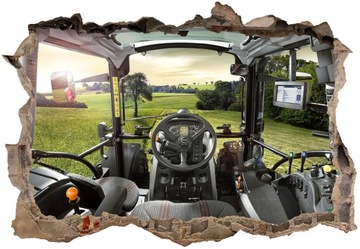 Naklejki na ścianę dla dzieci 3D Traktory extra 130x90