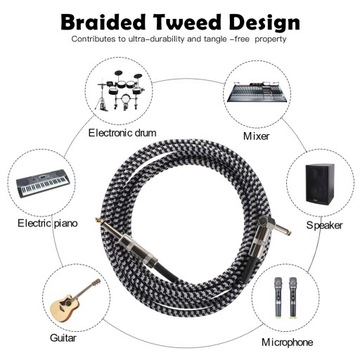 ЭЛЕКТРИЧЕСКАЯ ГИТАРА АУДИОКАБЕЛЬ СТЕРЕОКАБЕЛЬ ГИТАРА